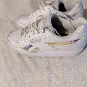 Reebok white womens sneakers